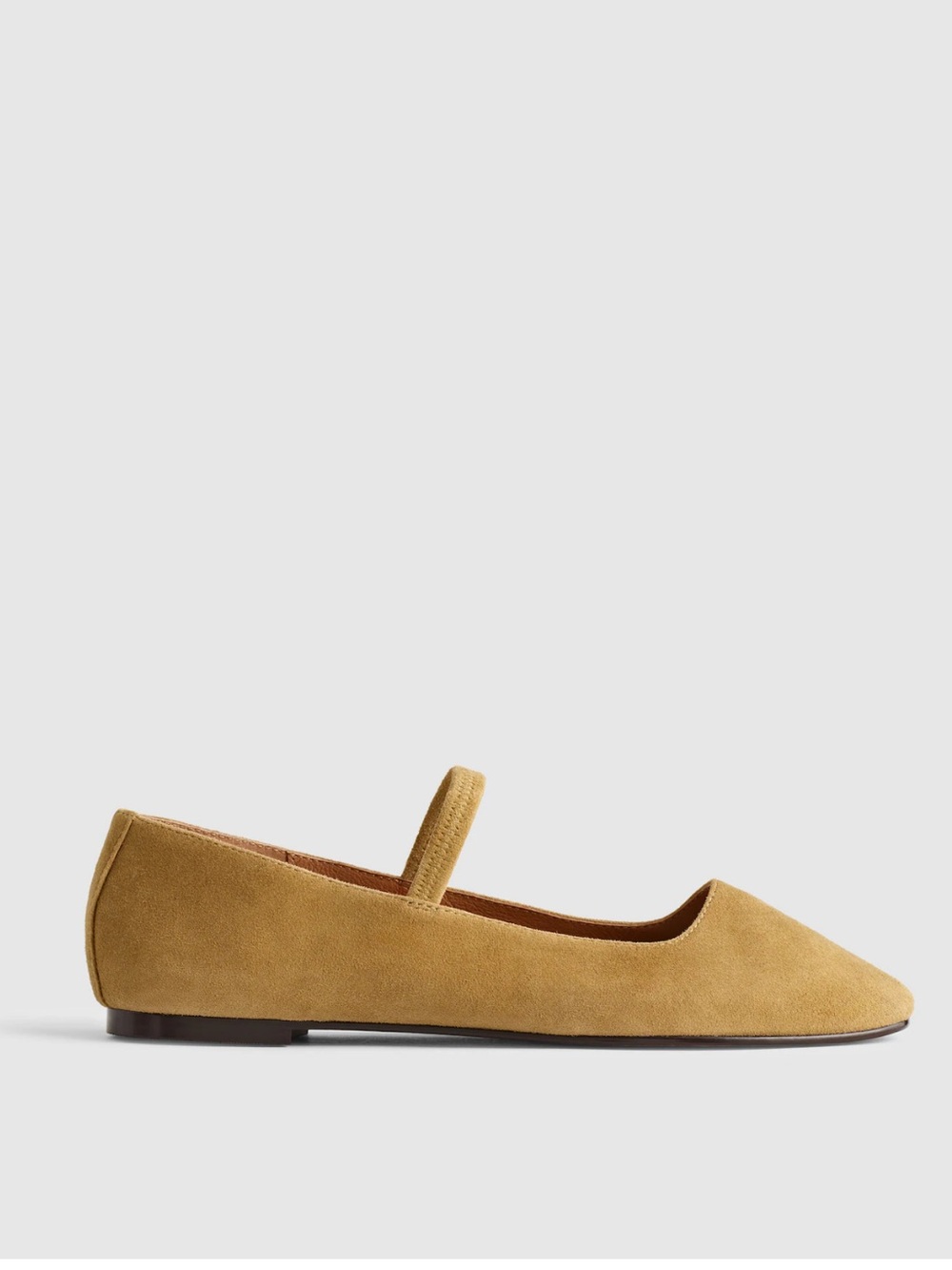 NEW Madewell The Greta Ballet Flat in Olive Surplus suede NN046 size 7.5 - Picture 2 of 11